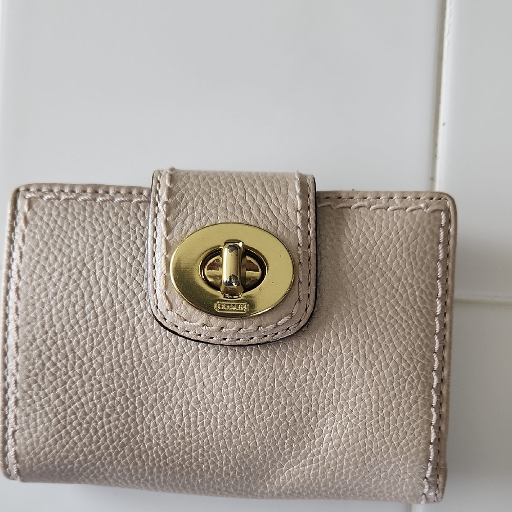 Coach Tan Leather Wallet